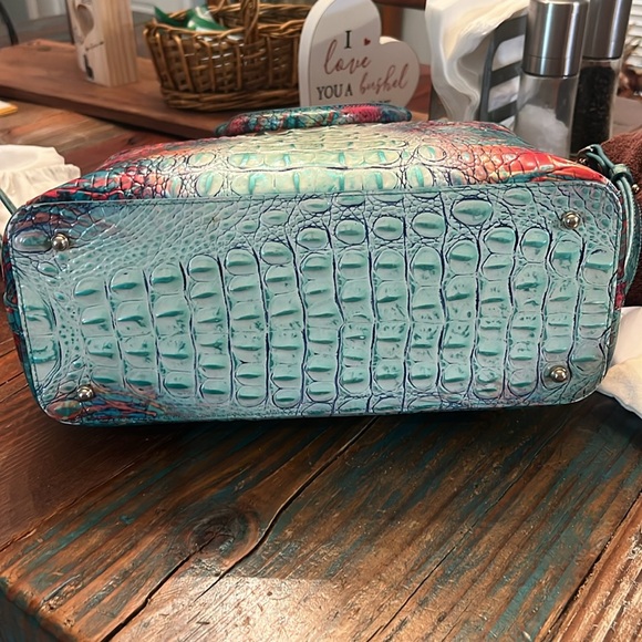 Brahmin large duxbury satchel dream ombre Melbourne with wallet - Picture 8 of 15